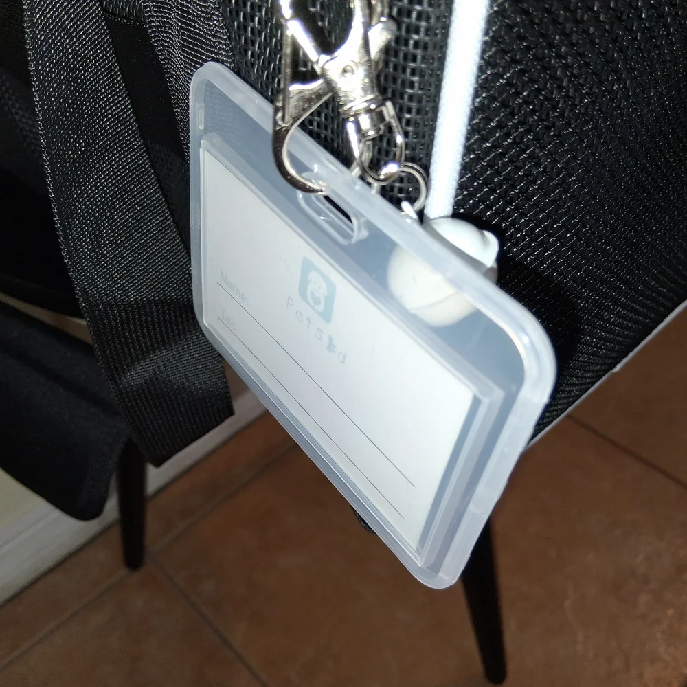 Black Pet Travel Carrier with White Trim NEW